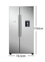 ثلاجة ببابين 240 وات RS741N4WSU فضي - Image 2