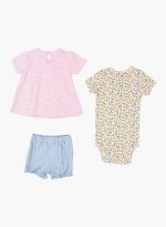 ⁦بدلة نوم للأطفال البنات بأكمام كاملة ورقبة دائرية⁩ - الصورة ⁦2⁩